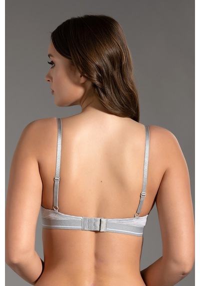 Newbra Penye Push-up Sütyen - Gri