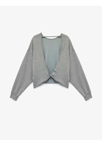 Koton Modal Kumaş Kayık Yaka Uzun Kollu Arkası Pencere Detaylı Sweatshirt Antrasit 6wak80070ek Antrasit Koton Modal Kumaş Kayık Yaka Uzun Kollu Arkası Pencere Detaylı Sweatshirt Antrasit 6wak80070ek Antrasit