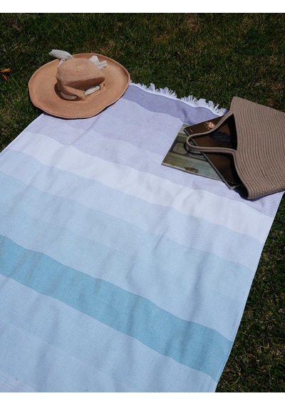 %100 Pamuk 90x160 Cm Unisex Plaj Havlusu Baveno Desen001