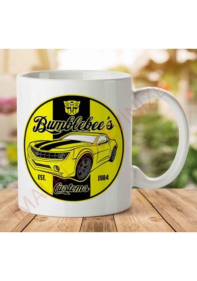 Bumblebees Customes Transformers Baskılı Seramik Kupa Bardak
