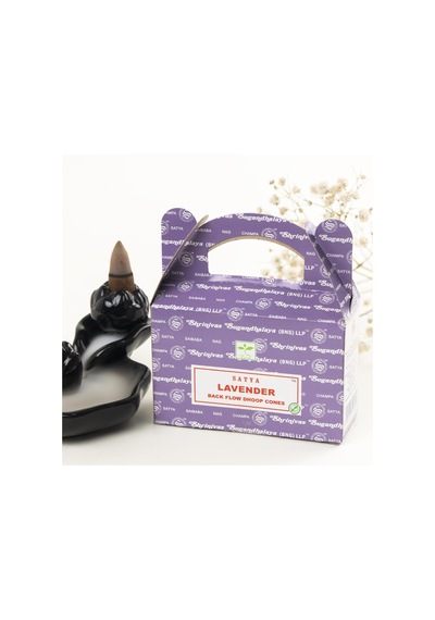 Satya Lavanta Aromalı Backflow Geri Akış Konik Tütsü