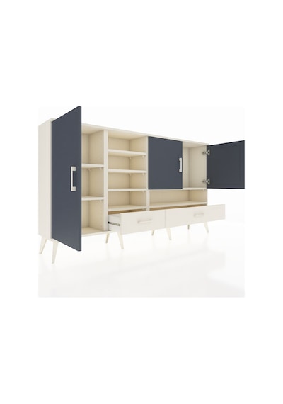 Arges Konsol 8 Raflı 2 Çekmeceli 3 Kapaklı 176x30x99 Aytaşı-antrasit/aytaşı Antrasıt/aytası - Aytası Arges Konsol 8 Raflı 2 Çekmeceli 3 Kapaklı 176x30x99 Aytaşı-antrasit/aytaşı Antrasıt/aytası - Aytası