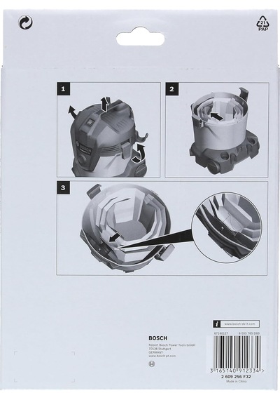 Bosch Uyumlu Professional Accessories Toz Torbası, Gri, 5 Adet