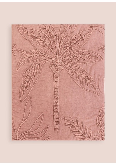 The Mia Throw Koltuk Şalı Püsküllü Gül Kurusu 170x130 Gül Kurusu