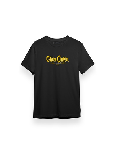 Knives Out Glass Onion Siyah Kısa Kol Erkek Tshirt 001