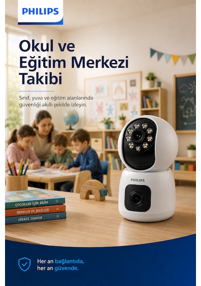 Taı3320 Full Hd Akıllı Ev Kamerası Hareket Algılama Gece Görüşü Çift Yönlü Ses Mobil Uygulama Destekli
