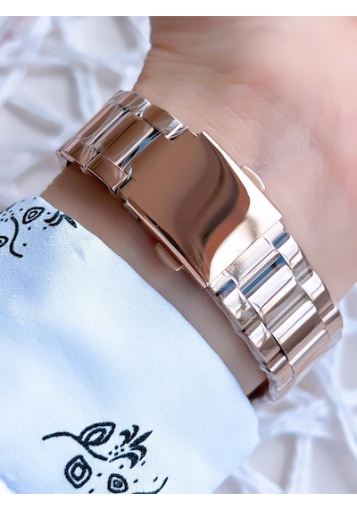 Ferro Rose Gold Renk İç Fonksiyonları Aktif 3 Atm Çelik Kordon Kadın Kol Saati Bfm41107awt-c