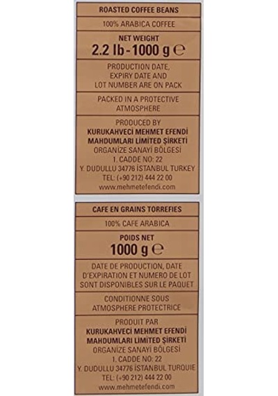 Colombian Filtre Kavrulmuş Çekirdek 1 Kg 2 Paketi