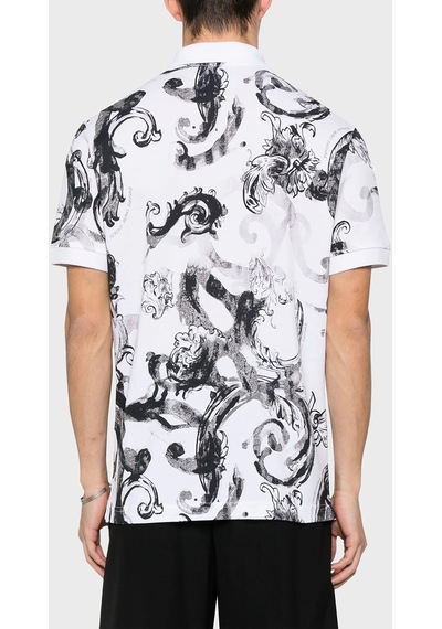 Versace Jeans Couture Erkek Polo Yaka T Shirt 76gag6s0 Js286 003 Beyaz