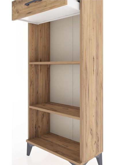 Hyperion Dolap 2 Raflı Tek Çekmeceli 60x44x134 Çam-çam Atlas Çam