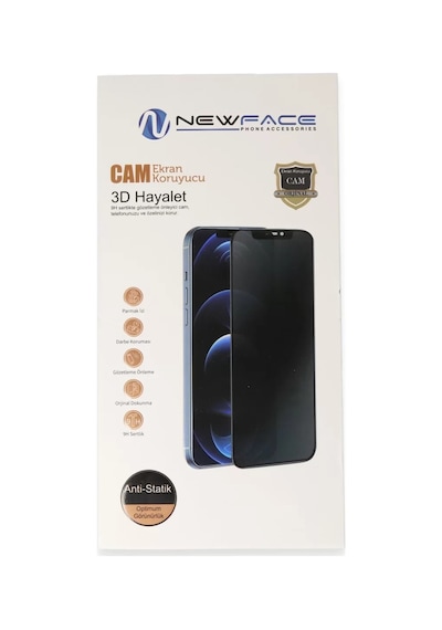 Newface Apple İphone 17 Pro 3d Antistatik Hayalet Cam Ekran Koruyucu