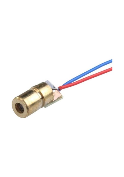6mm 650nm 5mw Kırmızı Nokta Kafalı Bakır Lazer