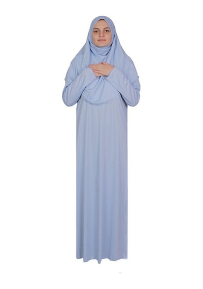 Zehranaz Namaz Elbisesi Bebe Mavisi Fermuarsız Namaz Elbisesi (545585249) Mavi