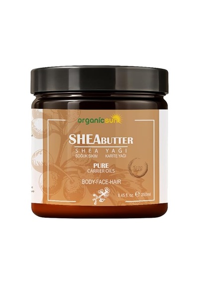 Shea Yağı 250 Ml %100 Ham, Soğuk Pres, Rafine Edilmemiş, Shea Butter Karite Kuru Cilt, Saç, Dudak, Topuk Bakımı