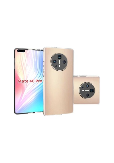 Huawei Mate 40 Pro Kilif Seffaf Silikon Hibrit Case 390885586