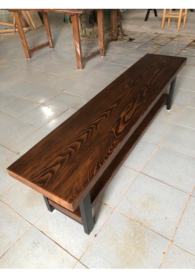 Bintaşmobilya Ceviz Rengi Kütük Ağaç Tv Sehpası 170X35.Cm