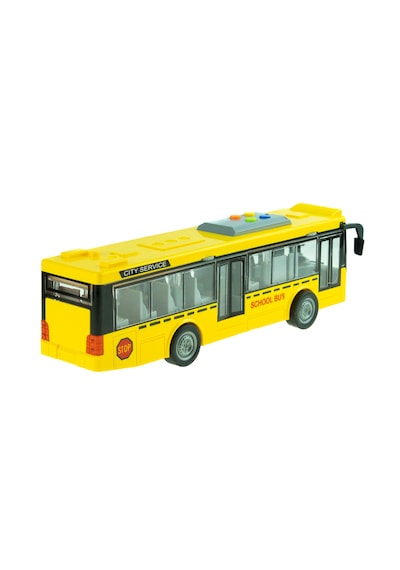 Oyuncak Okul Otobüsü Işıklı Sesli Sürtmeli 27 Cm