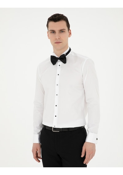 Pierre Cardin Erkek Beyaz Gömlek Smokin 50286244-vr013 Beyaz