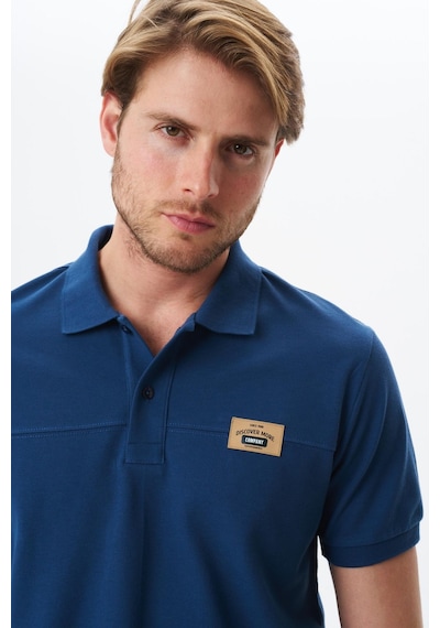 AR-MA Arma Erkek Regular Fit Basic % 100 Pamuk Pike Polo Yaka Tişört Y29374355402 İndigo