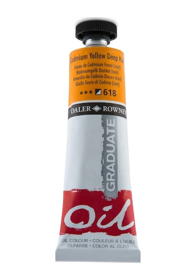 Graduate 38 ML Yağlı Boya 618 Cadmium Yellow Deep Hue