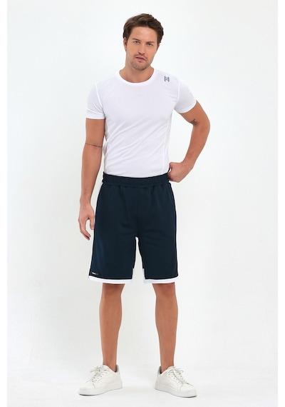 Adams File Şeritli Polyester Erkek Spor Şort 001