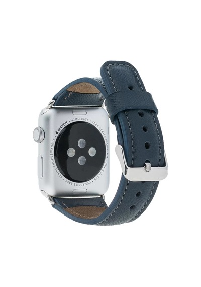Apple Watch Uyumlu Deri Kordon 38-40-41mm Snb Lacivert Diğer