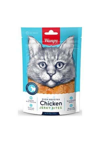 Wanpy Oven Roasted Tavuklu Yumuşak Taneli Kedi Ödülü 80gr