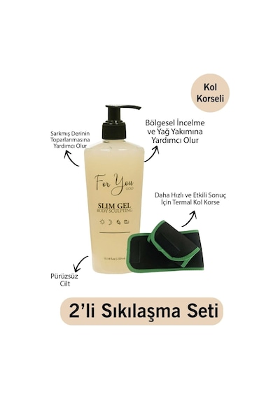 Slimjel Incelticı-sıkılaştırıcı-çatlak Ve Selülit Jeli 250 Ml Kol Korsesi