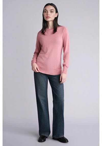 Defacto Relax Fit Bisiklet Yaka Basic Düz Triko Kazak I6913az25wnpn141 Pembe