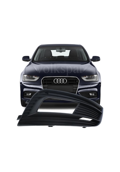 A4 B8,5 Sedan 2013-2016 Model Arası Uyumlu Sağ Yolcu Tarafı Ön Tampon Sis Izgara Çerçeve Kapağı