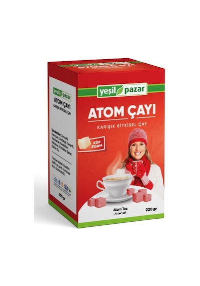 Yeşil Pazar Atom Küp Çay 220 Gr