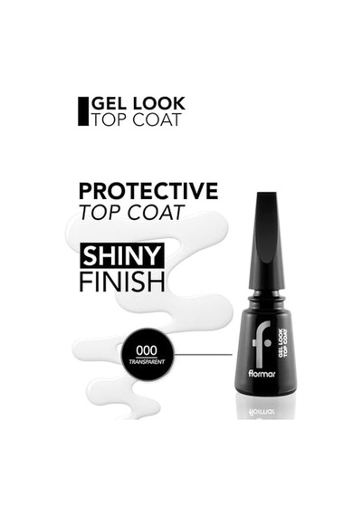 Flormar Jel Görünüm Veren Son Kat Tırnak Cilası - Gel Look Top Coat - 000-8682536059275
