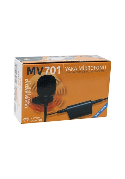 MAGICVOICE MM-701 600 OHM KABLOLU YAKA MİKROFONU