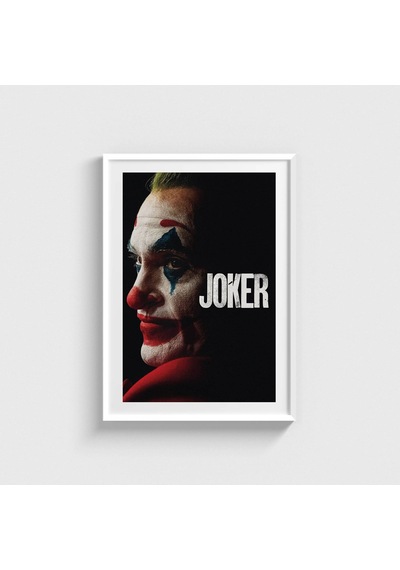 Joker 2019 Film Posteri Tablo Çerçeveli Poster Duvar Dekorasyonu Beyaz Çerçeveli Tablo Beyaz Çerçeveli Tablo Dn11d301beyaz