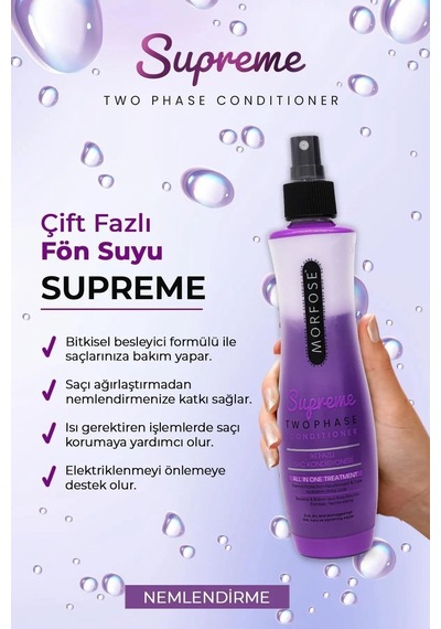 Çift Fazlı Supreme Kondisyoner Fön Suyu 240 Ml - Mrfs