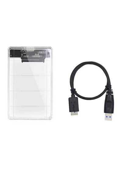 Molix Mx-2425 Usb 3.0 Şeffaf 2.5" Sata Harici Harddisk Kutusu - Aletsiz Kurulum Destekli Hdd/ssd Muhafazası