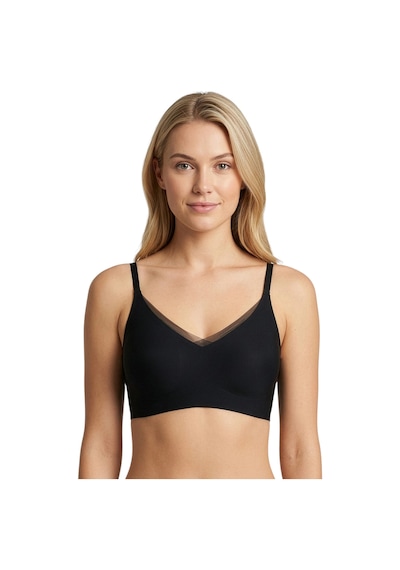 New Bra 6700-desteksiz B Cup Hayalet Sütyen Siyah