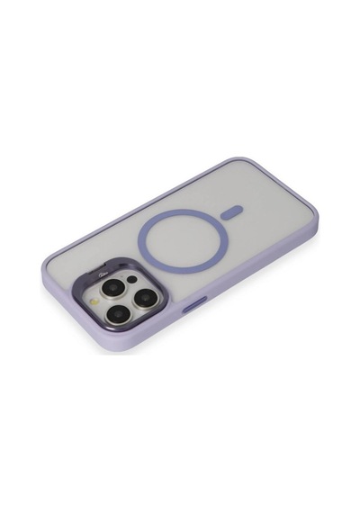 Tedar Joko Apple iPhone Uyumlu 15 Pro Kılıf Roblox Lens Magsafe Standlı Kapak - Lila Najmaddin standart