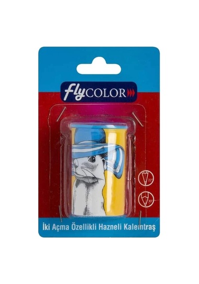 Fly Color İki Açma Özellikli Silindir Hazneli Kalemtraş