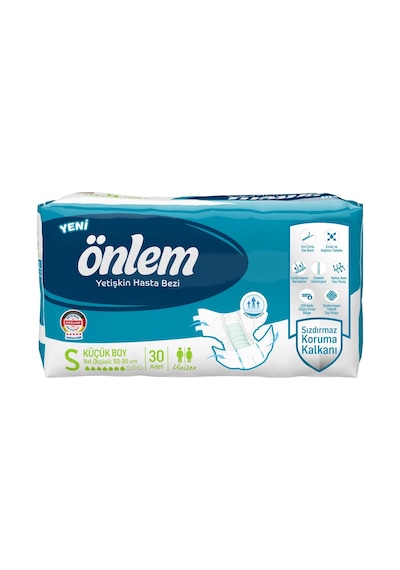 Önlem Hasta Bezi Bel Bantlı Tekstil Yüzey Small Küçük 240 Adet