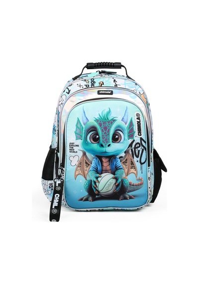 Chımola Cute Dragon Sırt Çantası 16" Çok Renkli