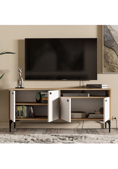 1548 Artemıs 139 Cm Tv Ünitesi Sepet-beyaz