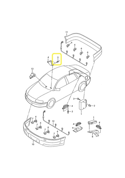 VW Audi GERME Perçini Klips 7L6868307 8Z0857784 HSK0460