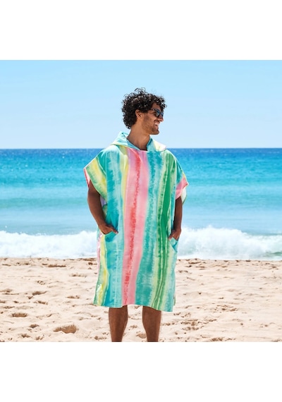 Dock And Bay Uv Korumalı Yetişkin Panço Design M Watermelon Sugar Çok Renkli