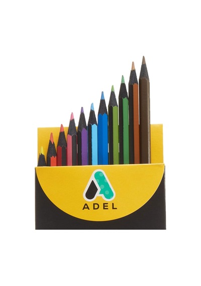Adel Blackline Boya Kalemi 12 Renk, Tam Boy Genel