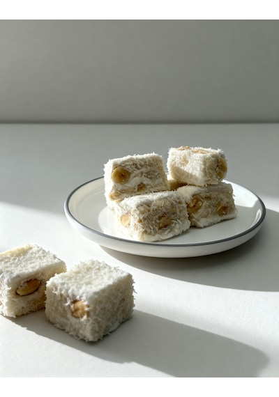 Raffaellolu Beyaz Çikolatalı Lokum-1 Kg