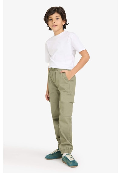 Defacto Erkek Çocuk Kargo Jogger Gabardin Pantolon G6424a826spkh202 Haki-kh202