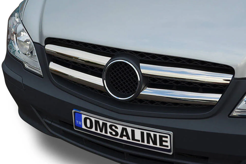 Mercedes Vito W639 Facelift Ön Panjur - Krom, Geniş Tip 4 Parça 2010-2014 Arası