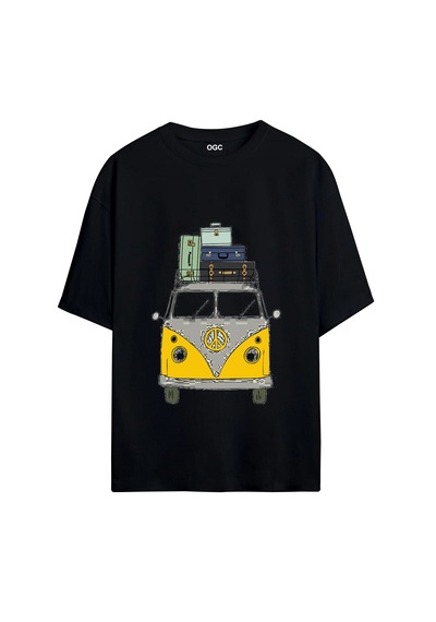 Volkswagen Oversize Unisex T-shirt Siyah