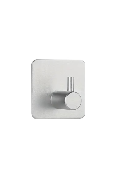 Yapışkanlı Metal Banyo Eşya Askılığı Al4619 1 Adet Gümüş